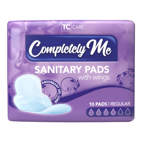 (10) Completely Me Regular Sanitary Pads with Wings