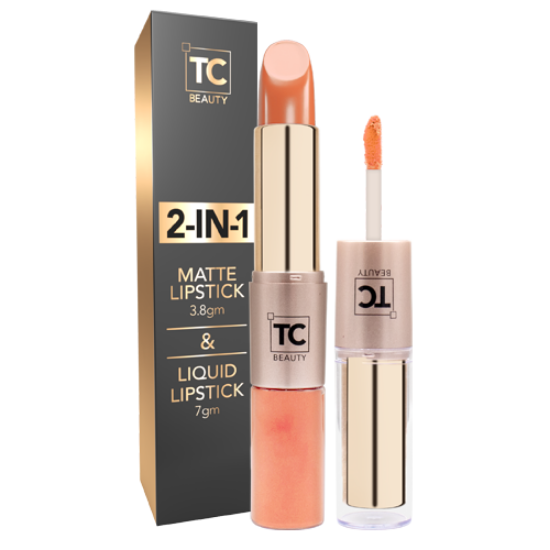 2 In 1 Matte Lipstick - Secret Nude - 10.5gm