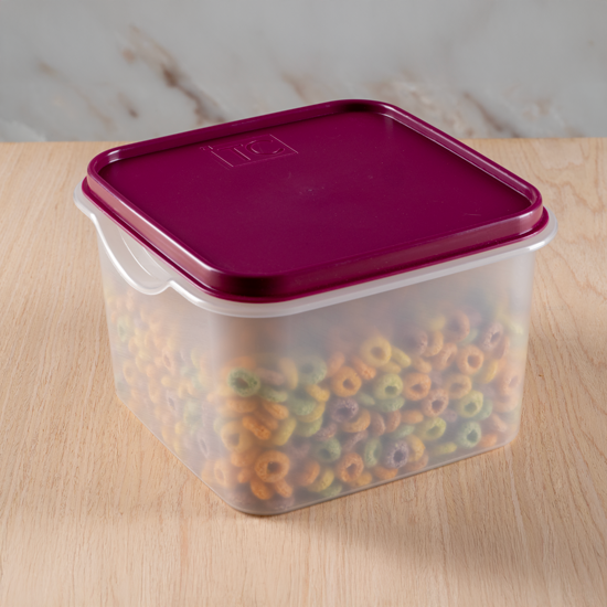 Picture of Easy Store Square With Lid 3Lt - Cherry (New)