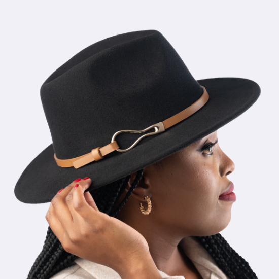 Picture of Capri Black Fedora Hat