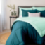 Picture of Teal/Light Teal Comforter 3pc Set - King 230x220cm