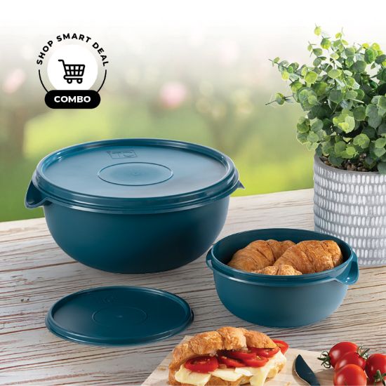 Picture of Bowl With Lid 2.5Lt - Teal